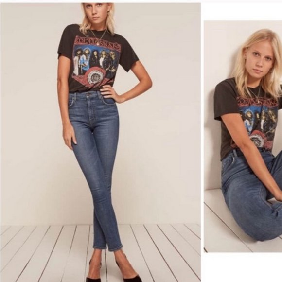 NWT REFORMATION JEANS High & Skinny Jeans Size 31  Catalina Wash - Picture 1 of 14
